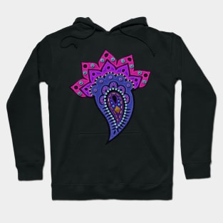 Paisley Felt Look with Beads Applique II | Cherie's Art(c)2020 Hoodie